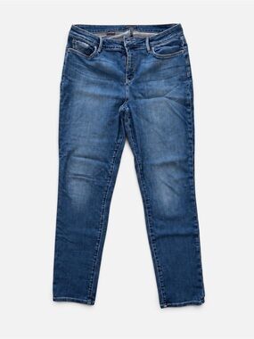 NYDJ Alina Legging Jeans Size 14 Blue Lift Tuck Slim Leg Stretch Denim